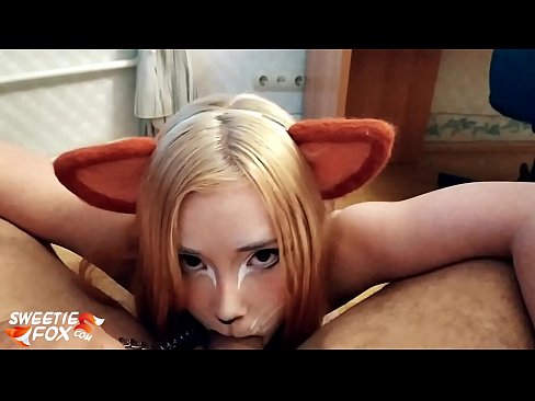 ❤️ Kitsune waxay liqaysaa dick oo afkeeda ku dhufatey ❤️❌ Porno Guri ❌️